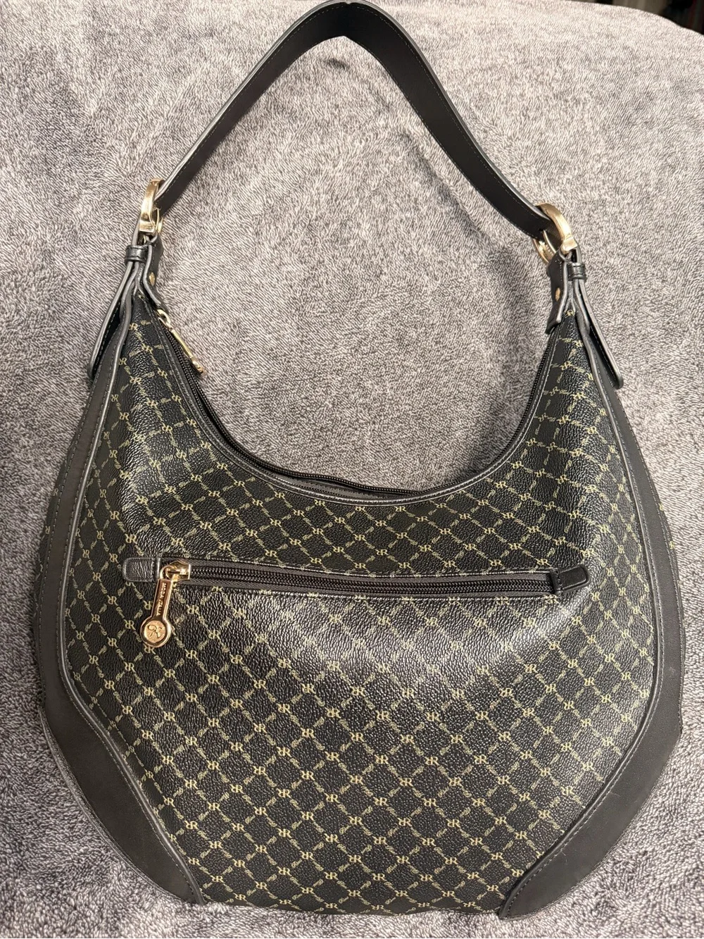 Rioni Moda Italia Monogram Hobo Bag